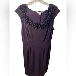 A A Studio Plum knit dress knee length 10 P